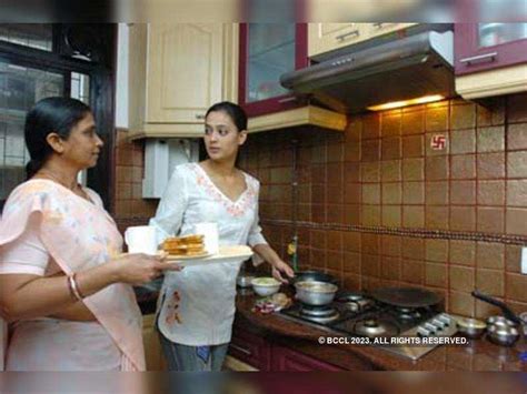 tv actress shweta tiwari in her kitchen at her malad residence photogallery