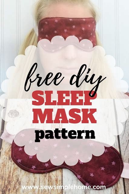 Create Your Own Diy Sleep Mask With This Simple Tutorial And Free Pdf