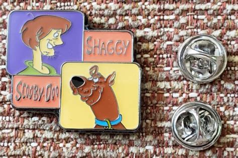 Scooby Doo And Shaggy Squares Lapel Pin Ebay