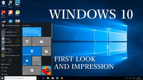 Windows 10 First Look And Impression Updated On July 30th Youtube