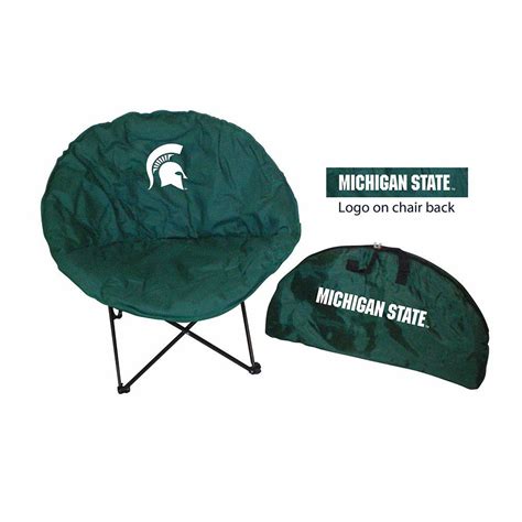 For those who love tailgating, select foldable team chairs with your beloved team's logo and colors to show off your fan loyalty before heading into the stadium. Michigan State Spartans NCAA Ultimate Round Chair ...