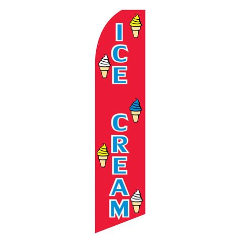 Ice Cream Swooper Flag SW10612 The Sign Store