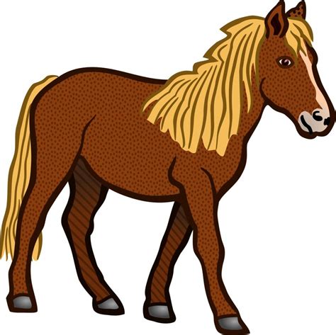 Brown horse clipart free image download