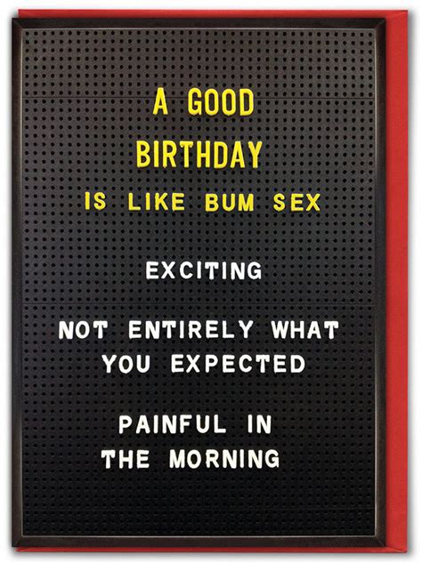 Rude Birthday Card Birthday Anal By Brainbox Candy