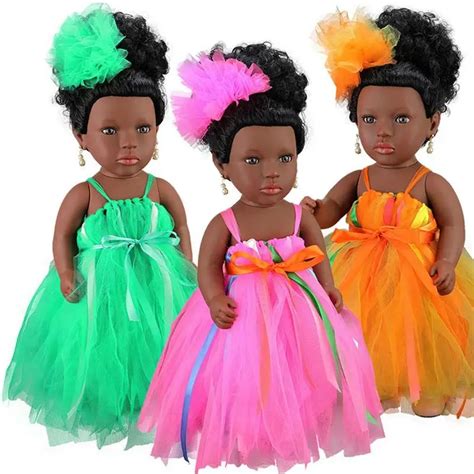 African Doll Dubai Princess Tutu Doll Princess Ddoll 18 Inch Simulation