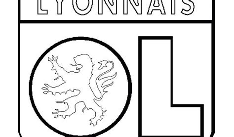Coloriage Olympique Lyonnais Coloriage Emblme Olympique Lyonnais