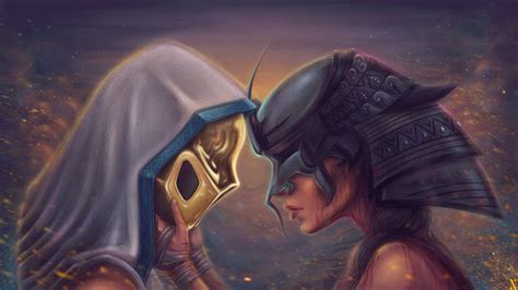 Wallpaper Science Fiction Warrior Fantasy Art Female Soldier Mask