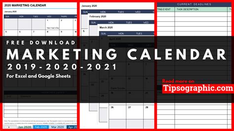Zagrun created a marketing calendar template to help get you started in your planning for the year. Marketing Calendar Template for Excel, Free Download ...