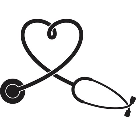 Stethoscope Heart Svg Nurse Svg Stethoscope Svg Png J