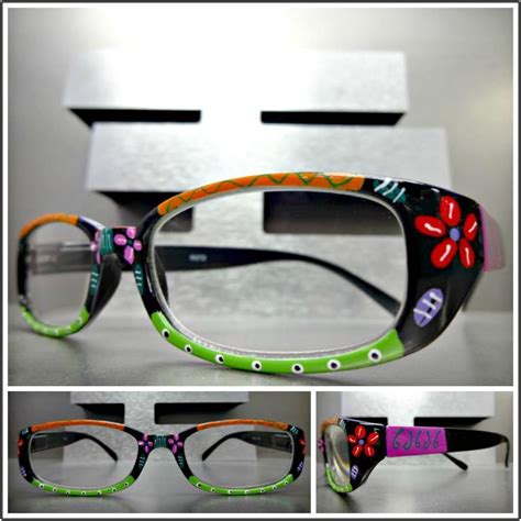 Womens Vintage Retro Style Reading Eye Glasses Readers Hand Painted