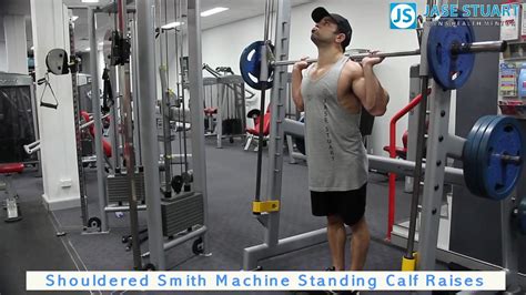 Shouldered Smith Machine Standing Calf Raises Youtube