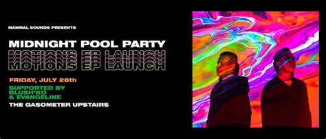 Midnight Pool Party Motions Ep Launch Melbourne Eventfinda