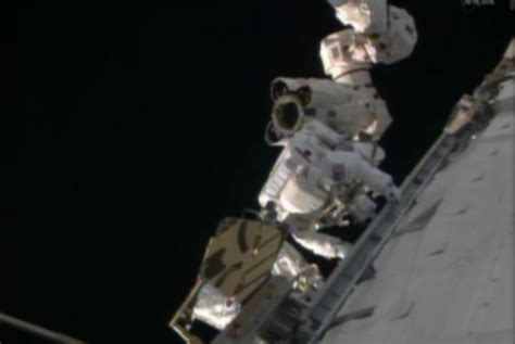 Nasa Astronaut Rick Mastracchio Stands On The International Space