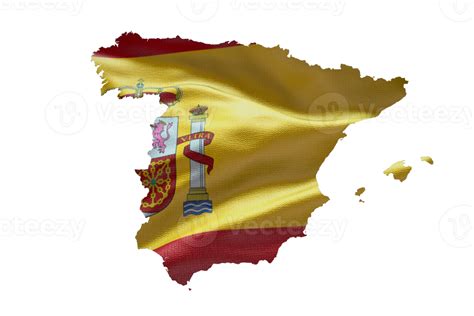 Spain Map Outline Icon Png Alpha Channel Country With National Flag