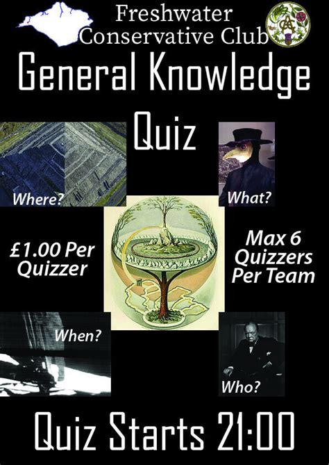 General Knowledge Quiz Freshwater Conservative Club