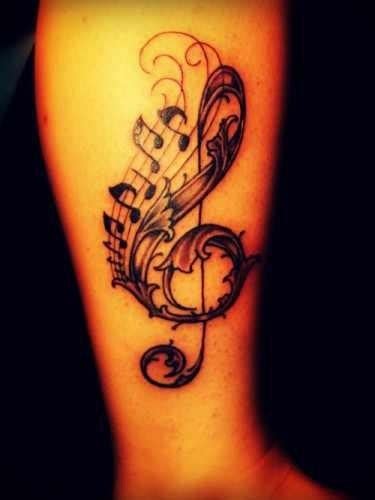 Kamil üresin(rest tattoo) on instagram: 32 Beautiful Music Note Tattoos -DesignBump
