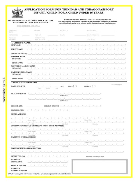 Passport Renewal Form Under 16 Fill Online Printable Fillable