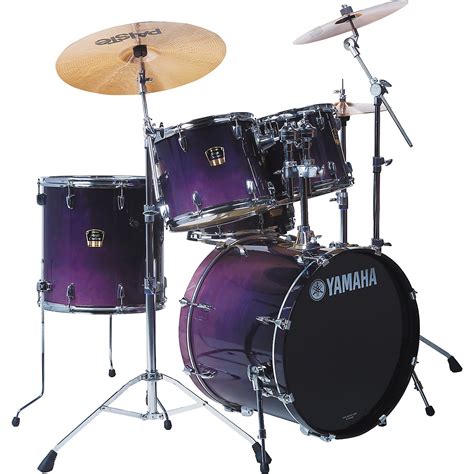Yamaha Stage Custom Advantage Standard 5 Piece Drum Set Purple Blue