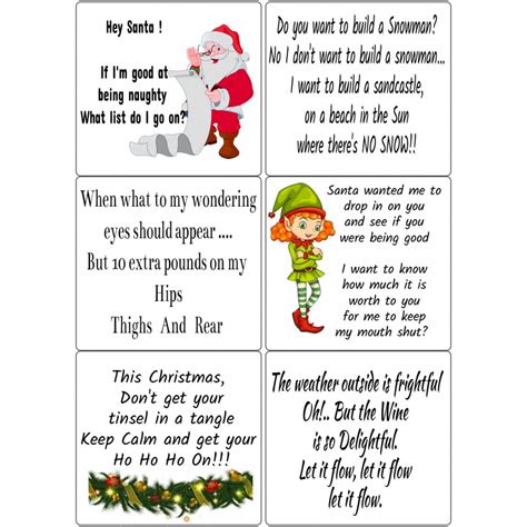 peel off funny christmas quotes 2 sticky verses for cards and crafts