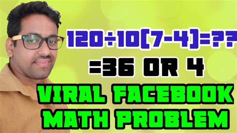 Viral Facebook Math Problem Youtube