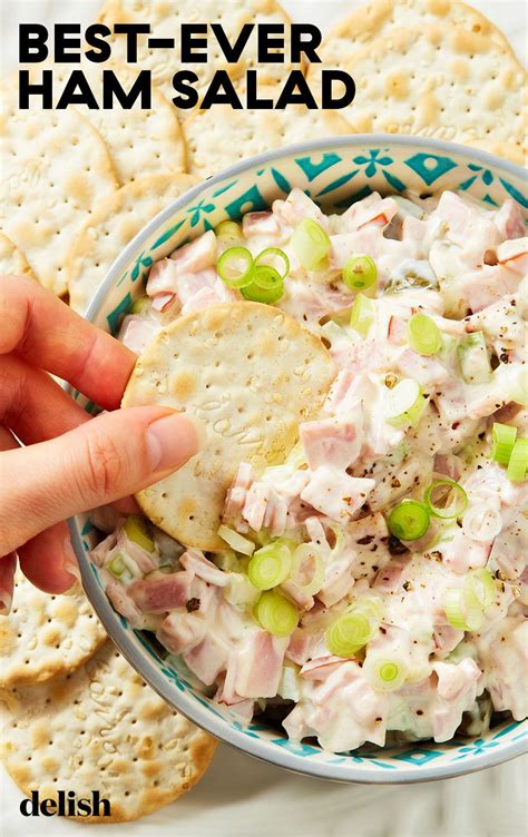 Use Your Leftover Ham For This Easy And Delicious Ham Salad Recipe Ham Salad Ham Salad