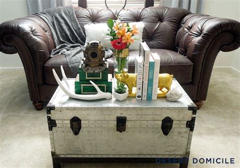 Coffee table trunk randall blanket chest. 16 Old Trunks Turned Coffee Tables That Bring Extra ...