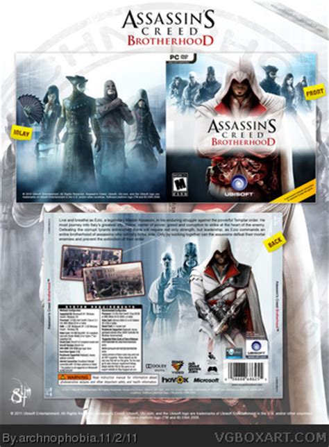 Assassin S Creed Brotherhood PC Box Art Cover By Archnophobia