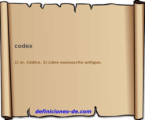 Codex Significado De Codex