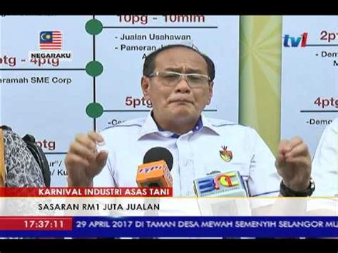 Seorang pegawai kementerian pertanian dan industri asas tani direman tujuh hari sehingga 30 mac ini bagi membantu siasatan. KARNIVAL INDUSTRI ASAS TANI - SASAR RM1 JUTA HASIL JUALAN ...