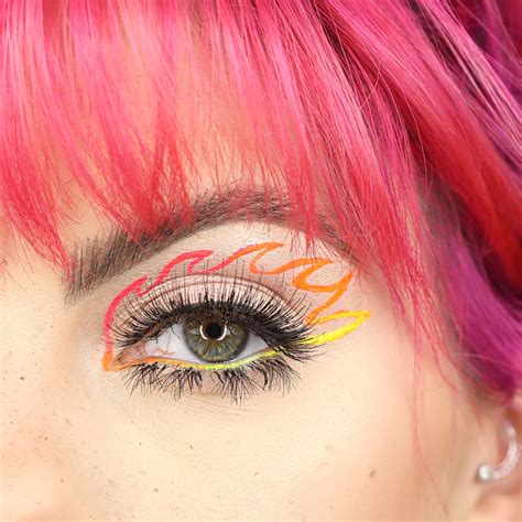 Flame Eye Makeup