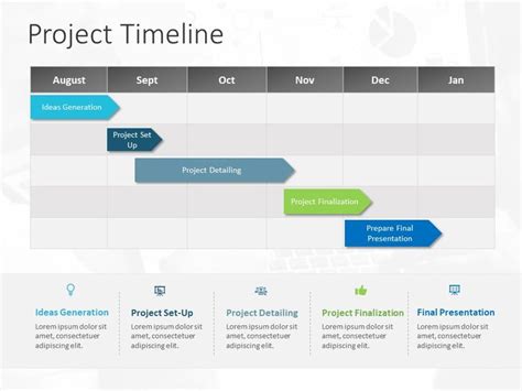 Project Timeline Powerpoint Template 2 Project Planning Templates