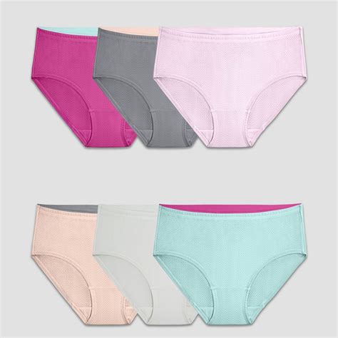 Fruit Of The Loom Womens 6pk Breathable Micro Mesh Low Rise Briefs