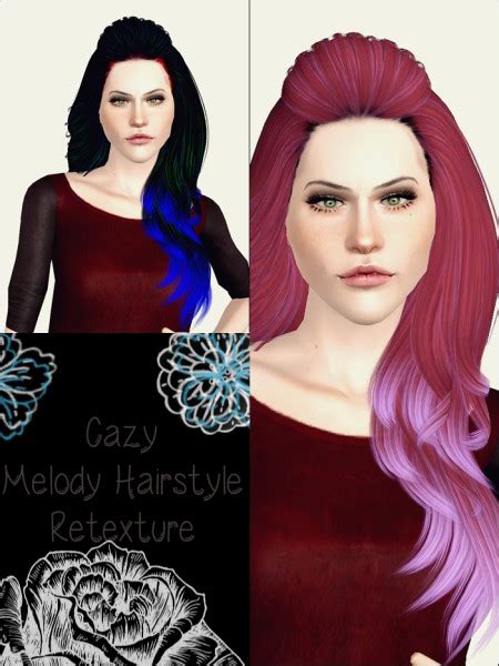Wrapped Bangs Hairstyle Cazy Melody Hairstyle Retextured By Phantasia