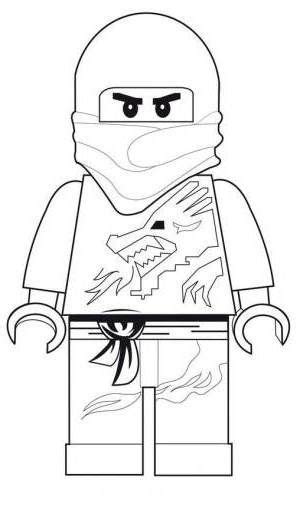 Coloriage et dessin de Ninjago à imprimer  Coloriage Ninjago Kai ninja
