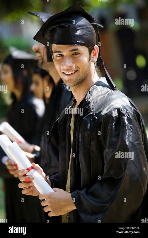 College Students At Graduation Ceremony Stock Photo Alamy