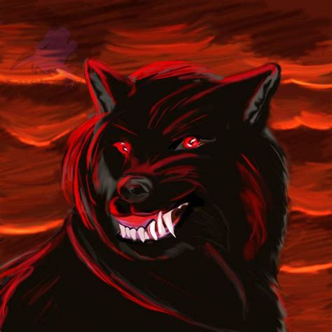 Wolf Speedpaint Art Night Demon By Lucky978 On