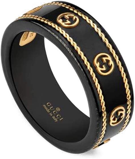 Gucci Icon Ring Mit Gg Aus Gelbgold Größe 53 Ybc606826001013 Amazonde