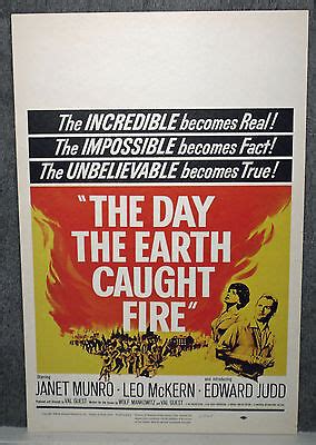 The Day The Earth Caught Fire Original Rolled Movie Poster Janet
