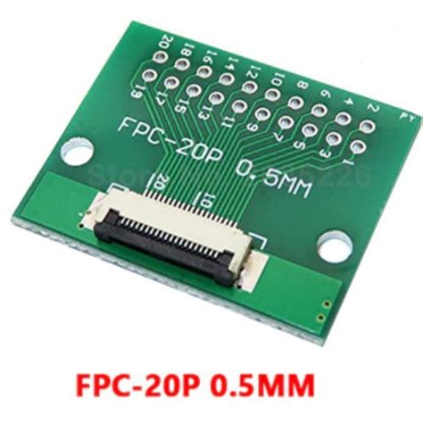 Ffc Fpc Adapter Board 05mm1mm To 254mm Soldered Connector 6 To