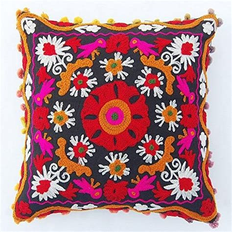 Cushions Cushion Cover Suzani Cushion Cover Indian Cushion | Etsy in 2020 | Handmade cushion ...