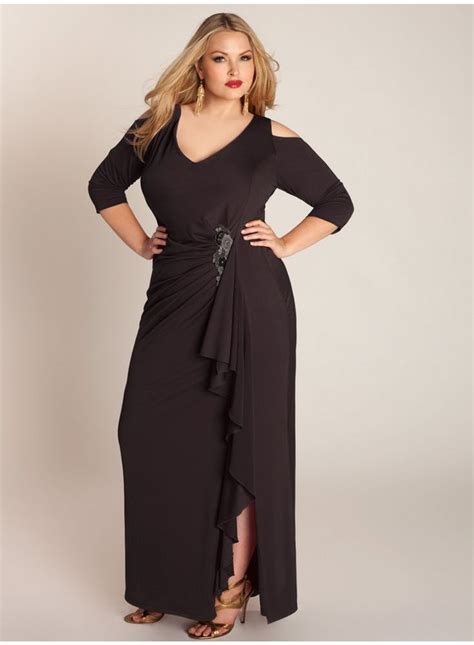 Igigi Dress Plus Size X Maxi Gown Black Margarita Style Sequin