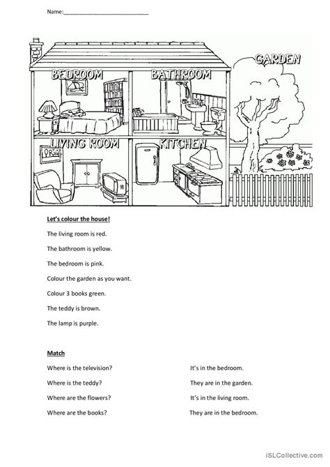 Rooms In The House English Esl Worksheets Pdf And Doc