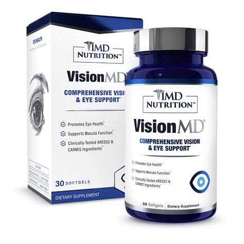 1md Nutrition Visionmd Eye Vitamin With Areds 2 Eye Support