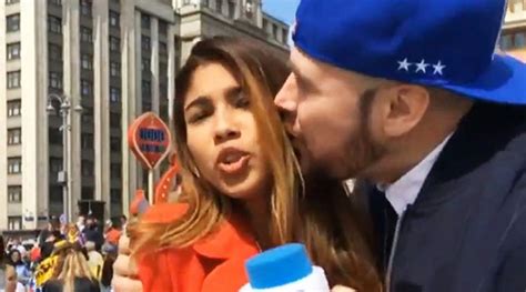 Colombian Journalist Gets Groped Kissed On Live Tv We Dont Deserve This She Lashes Out