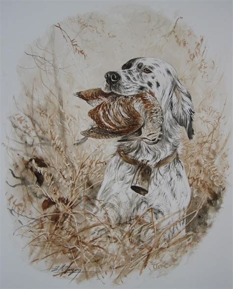 Dominique Pizon Hunting Art Bird Hunting Hunting Dogs Dog Print Art