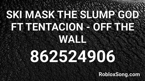 Roblox Ski Mask Shefalitayal - off thw wall ski roblox id