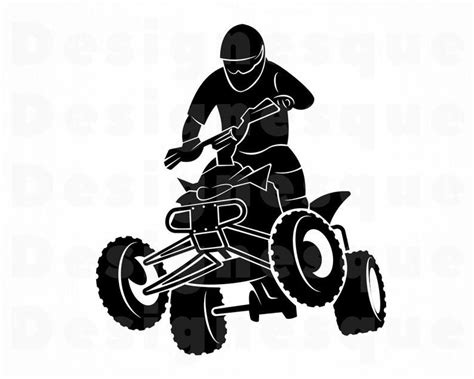 Atv Rider Svg 4 Wheeler Svg Extreme Svg Cutting Files Off Road Svg Dirt