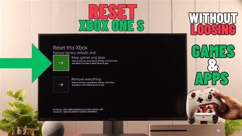 How To Reset Xbox One Console Without Losing Games Data Youtube