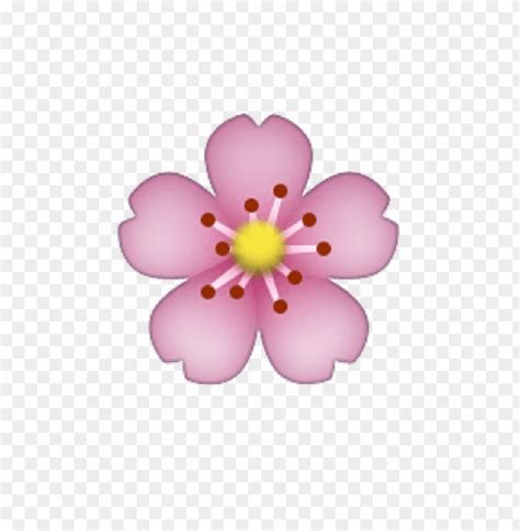 Free Download Hd Png Flower Emoji Transparent Png Image With