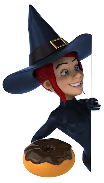 Premium Photo Sexy Witch 3d Illustration